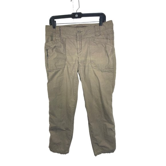 The North Face Pants - The North Face Cotton Blend Roll Up Convertible Pants Brown Tan Size 10